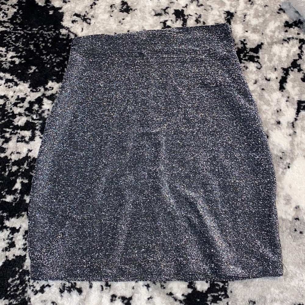 Metallic Mini Skirt
